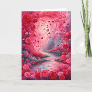 Cartes Pour Fêtes Annuelles Rivière de l'amour de la Saint-Valentin