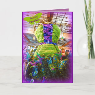 Cartes Pour Fêtes Annuelles Robe Mannequin Papillon Forme Arbre de Noël