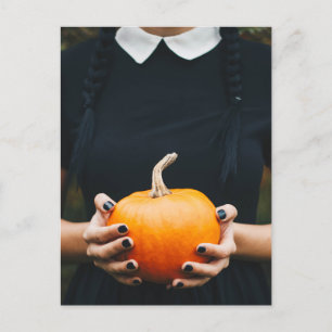 Cartes Pour Fêtes Annuelles Robe noire citrouille Halloween