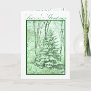 Cartes Pour Fêtes Annuelles ROBES D'HIVER ~ Vert