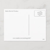 Cartes Pour Fêtes Annuelles Robin Bird à Window (Dos)