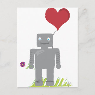 Cartes Pour Fêtes Annuelles Robot Love Valentine