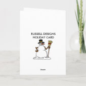 Cartes Pour Fêtes Annuelles roche de tintement du carillon (Dos)