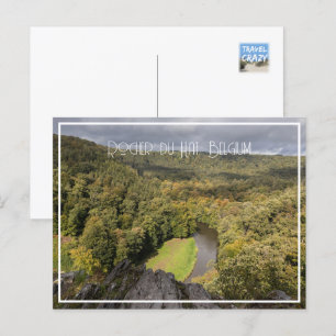Cartes Pour Fêtes Annuelles Rocher du Casquette Vue célèbre, Belgique