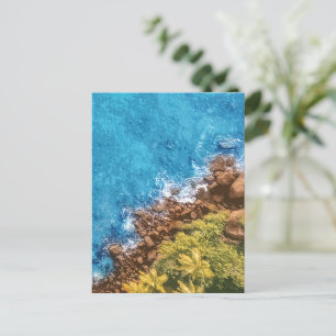 Cartes Pour Fêtes Annuelles Rochers dans la mer, vue au-dessus 1