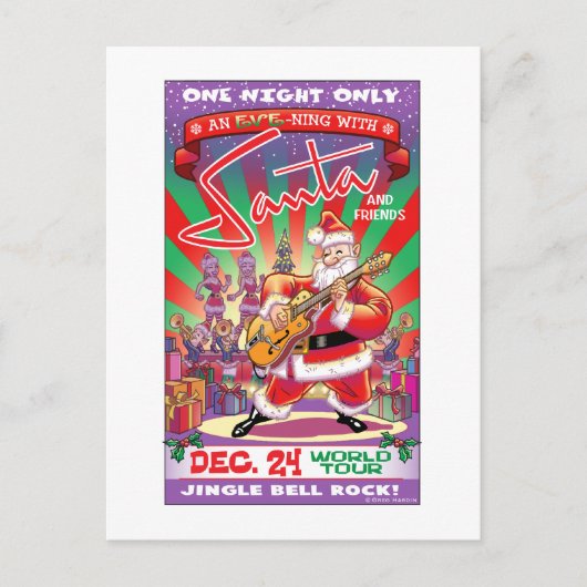 Cartes Pour Fêtes Annuelles Roches de Père Noël ! (Devant)