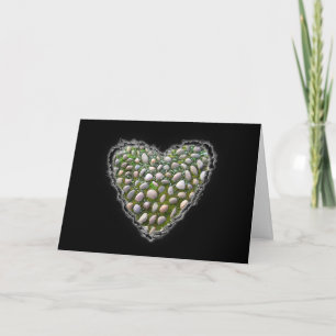 Cartes Pour Fêtes Annuelles Rock Garden Heart Valentine Love Romance Card