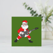 Cartes Pour Fêtes Annuelles Rock N Roll Santa Claus (Debout devant)