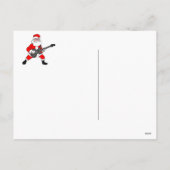 Cartes Pour Fêtes Annuelles Rock N Roll Santa Claus (Dos)