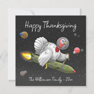 Cartes Pour Fêtes Annuelles Rocket Turquie Thanksgiving