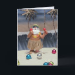 Cartes Pour Fêtes Annuelles Rockin' Père Noël - Florida Beach Christmas Holida<br><div class="desc">Père Noël fête Noël en Floride cette année — la fête sur la plage !</div>