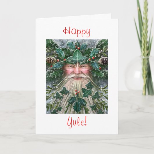 Cartes Pour Fêtes Annuelles Roi de houx (Devant)