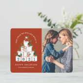 Cartes Pour Fêtes Annuelles Rollé Avec It Christmas Toilet Papier Arbre Photo (Debout devant)