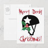 Cartes Pour Fêtes Annuelles Roller Derby Noël, Roller Sking (Devant / Derrière)