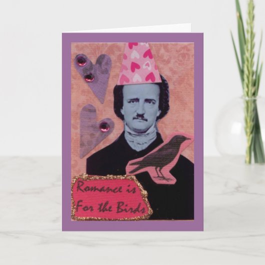 Cartes Pour Fêtes Annuelles Romance est pour les oiseaux (Devant)