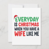 Cartes Pour Fêtes Annuelles Romantic Funny Xmas Card for Husband (Devant)