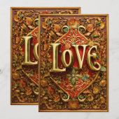 Cartes Pour Fêtes Annuelles Romantic Love Greeting Card for Couples (Devant / Derrière)