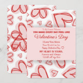 Cartes Pour Fêtes Annuelles Romantic Personalized Valentine's Day Card (Devant / Derrière)