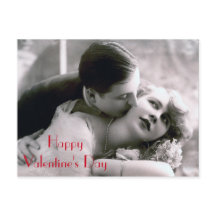 Romantique Couple Vintage Rétro Amour Saint Valent