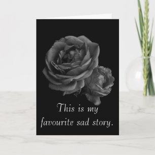 Cartes Pour Fêtes Annuelles Romantique Gothique Roses Saint-Valentin