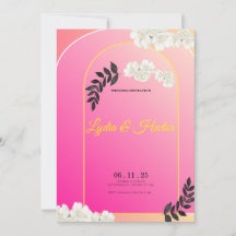 -Romantique-Rose-Aquarelle-Florale-Couple-Mariage-