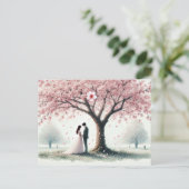 Cartes Pour Fêtes Annuelles Romantique Wedding 9 (Debout devant)