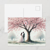 Cartes Pour Fêtes Annuelles Romantique Wedding 9 (Devant / Derrière)