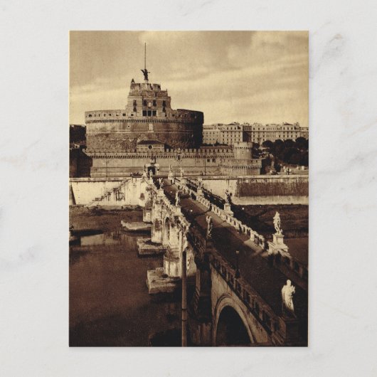 Cartes Pour Fêtes Annuelles Rome, Castello Père Noël Angelo (Devant)