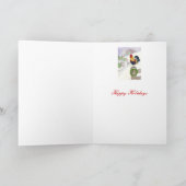 Cartes Pour Fêtes Annuelles Rooster de Noël (Intérieur)