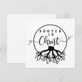 Cartes Pour Fêtes Annuelles Rooted in Christ (Devant / Derrière)