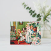 Cartes Pour Fêtes Annuelles Rosa C. Petherick: Christmas Morning (Debout devant)