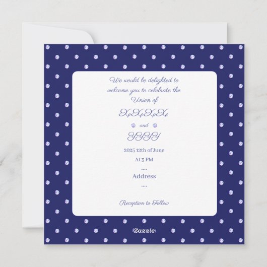 Cartes Pour Fêtes Annuelles Rosace bleue (Dos)