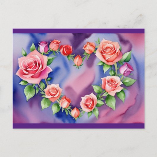 Cartes Pour Fêtes Annuelles Rose (Devant)