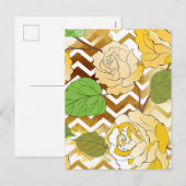 Cartes Pour Fêtes Annuelles Rose 10 (Devant / Derrière)