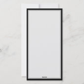 Cartes Pour Fêtes Annuelles Rose bleu brûlant (Dos)