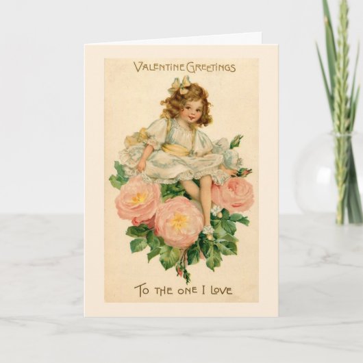 Cartes Pour Fêtes Annuelles Rose Bouquet Valentine (Devant)