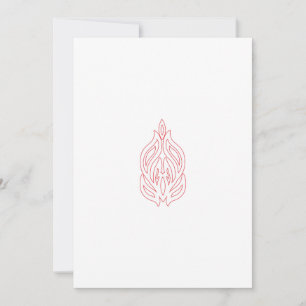 Cartes Pour Fêtes Annuelles Rose Brume, Acajou Éclatant, Motif Décoratif