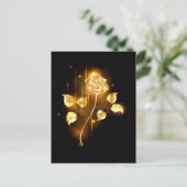 Cartes Pour Fêtes Annuelles Rose d'or ( rose d'or ) (Debout devant)