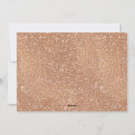 Cartes Pour Fêtes Annuelles Rose Gold Parties scintillant 3-Photo Filmstrip Ho (Dos)