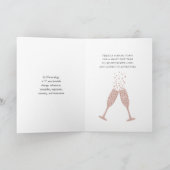 Cartes Pour Fêtes Annuelles Rose Gold Toast virtuel 2021 Numerologie Prédictio (Intérieur)