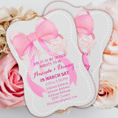 Cartes Pour Fêtes Annuelles rose Gris Baby shower