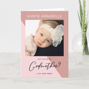 Cartes Pour Fêtes Annuelles Rose moderne Gold Godmère Proposition