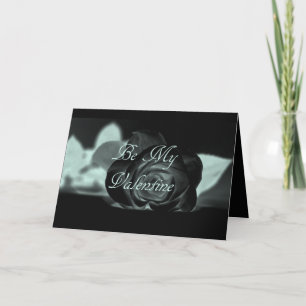 Cartes Pour Fêtes Annuelles Rose noir Valentine