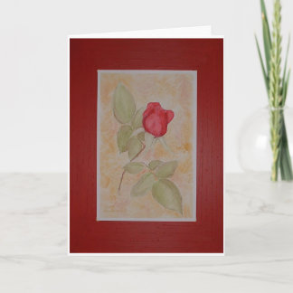 Cartes Pour Fêtes Annuelles Rose rouge