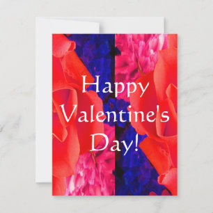 Cartes Pour Fêtes Annuelles Rose rouge rouge V magnifique