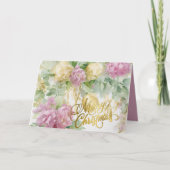 Cartes Pour Fêtes Annuelles Rose Satin Ruban À feuillage persistant Mauve Crèm (Devant)