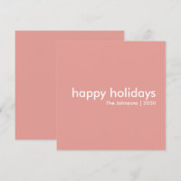 Rose sombre | Noël féminin moderne minimaliste