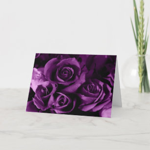 Cartes Pour Fêtes Annuelles Rose violet Saint-Valentin