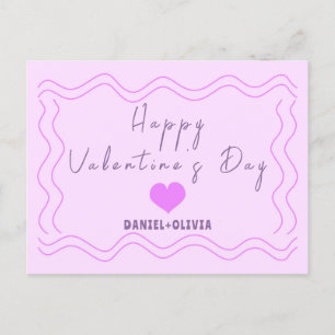 Cartes Pour Fêtes Annuelles Rose - Violet Saint-Valentin
