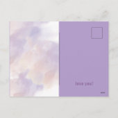 Cartes Pour Fêtes Annuelles Rose - Violet Saint-Valentin (Dos)